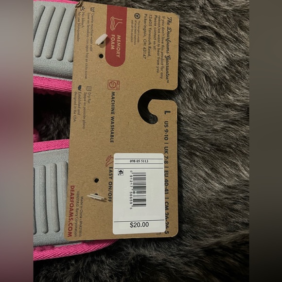 Christmas Slippers - Deluxe Memory Merry Vibes Pink Foam Slippers - Picture 3 of 3